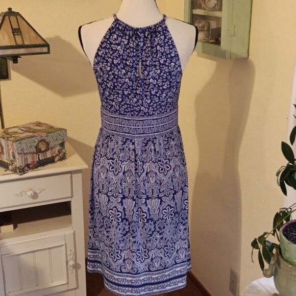 London Times Soft Knit Boho Dress - Picture 6 of 11